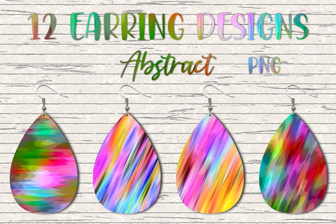 12 Earring Sublimation Set 14.Teardrop Earrings Wraps Png Bundle,Digital Png Sublimation Design, Sublimation oyonnidesign 