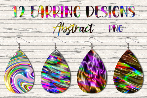 12 Earring Sublimation Set 20.Teardrop Earrings Wraps Png Bundle,Digital Png Sublimation Design Sublimation oyonnidesign 