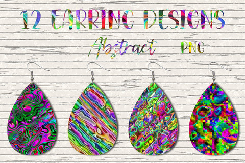12 Earring Sublimation Set 3.Teardrop Earrings Wraps Png Bundle,Digital Png Sublimation Design,Printable Png Graphics Sublimation oyonnidesign 