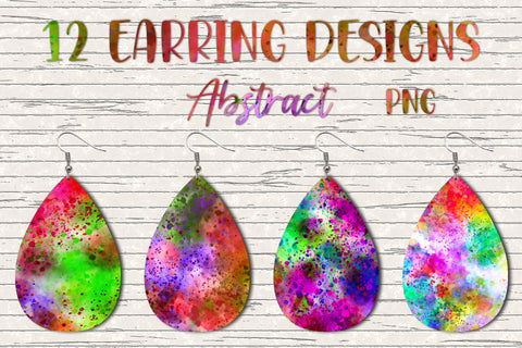 12 Earring Sublimation Set 6.Teardrop Earrings Wraps Png Bundle,Digital Png Sublimation Design,Printable Png Graphics Sublimation oyonnidesign 