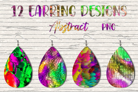 12 Earring Sublimation Set 6.Teardrop Earrings Wraps Png Bundle,Digital Png Sublimation Design,Printable Png Graphics Sublimation oyonnidesign 