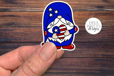 12 Holiday Gnome Print & Cut Stickers | Hand Drawn Gnome Designs | DIGITAL DOWNLOAD SVG Diva Watts Designs 