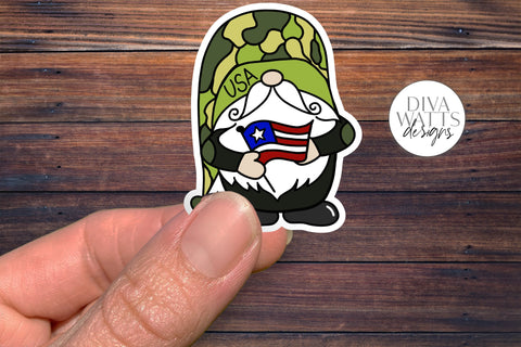12 Holiday Gnome Print & Cut Stickers | Hand Drawn Gnome Designs | DIGITAL DOWNLOAD SVG Diva Watts Designs 