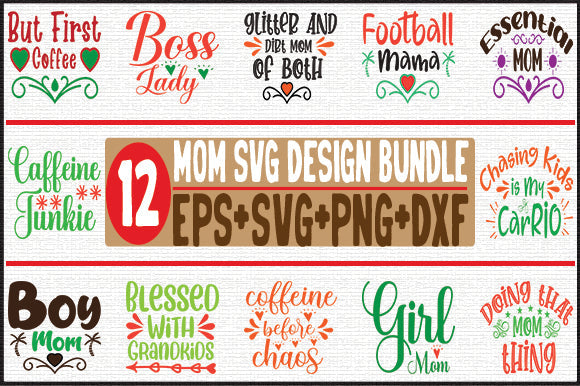 12 Mom Bundle SVG SVG thesvgfactory 