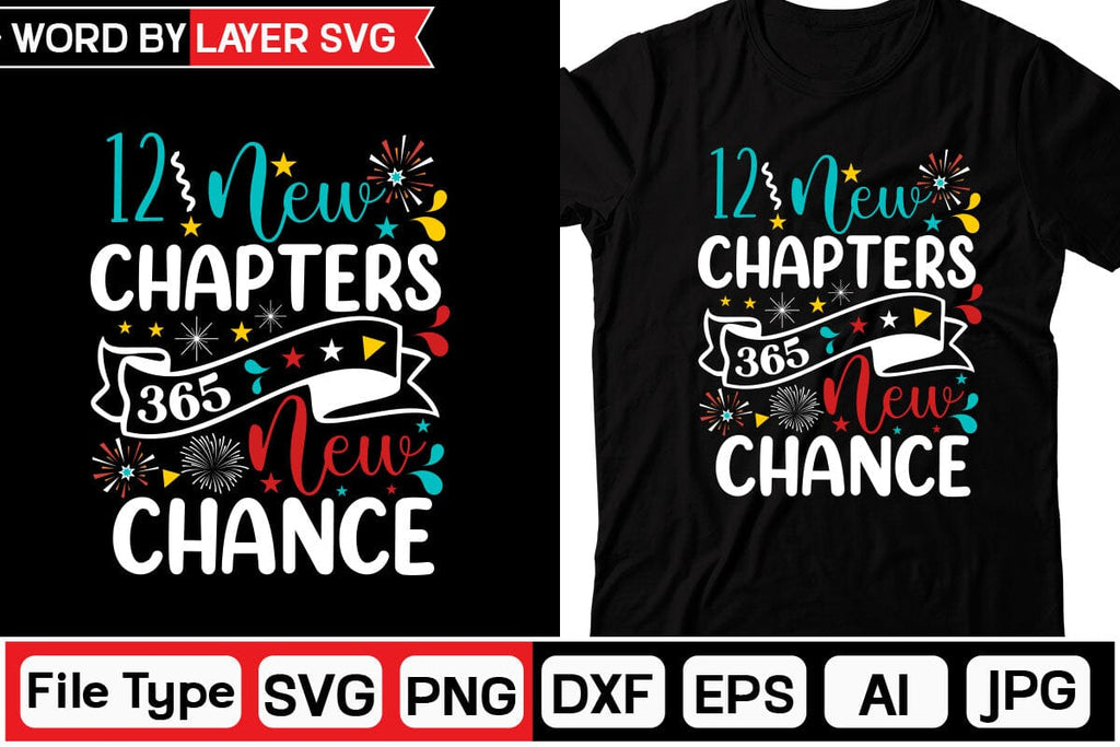 12 New Chapters 365 New Chance SVG Cut File - So Fontsy