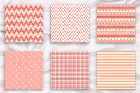 12 Pastel Pink Digital Papers Sublimation Sublimatiz Designs 