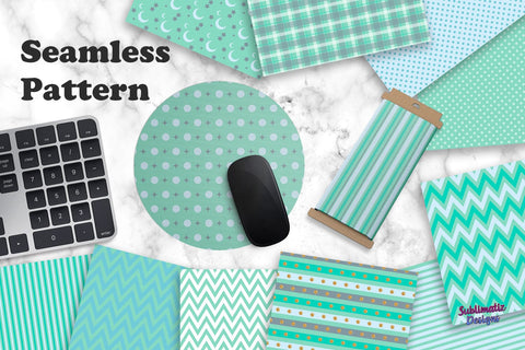 12 Pastel Turquoise Digital Papers Sublimation Sublimatiz Designs 