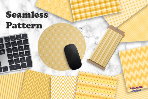 12 Pastel Yellow Digital Papers Digital Pattern Sublimatiz Designs 