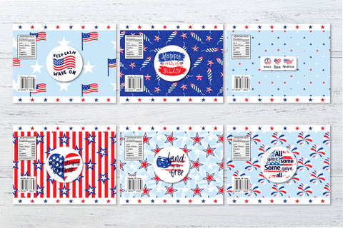 12 Patriotic Chip bag template bundle. Sublimation designs Sublimation Angelina Semenova 