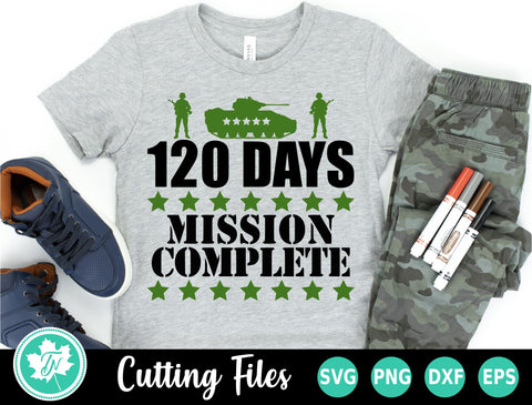 120 Days of School SVG | 120 Days Mission Complete SVG TrueNorthImagesCA 