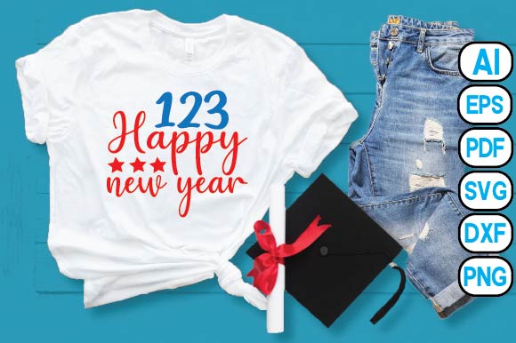 123 Happy New Year SVG Craftlabsvg24 