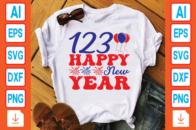 123 Happy New Year SVG Craftlabsvg24 
