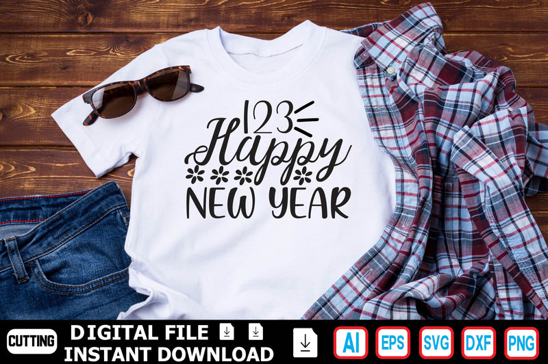 123 Happy New Year SVG Craftlabsvg24 