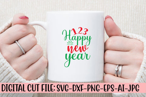 123 Happy New Year SVG Cut File SVG Syaman 