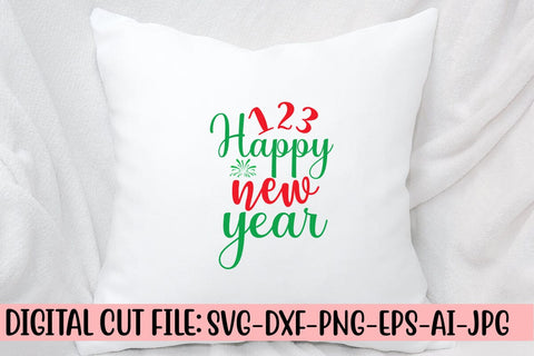 123 Happy New Year SVG Cut File SVG Syaman 