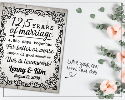 12,5 years wedding anniversary SVG Boertiek 