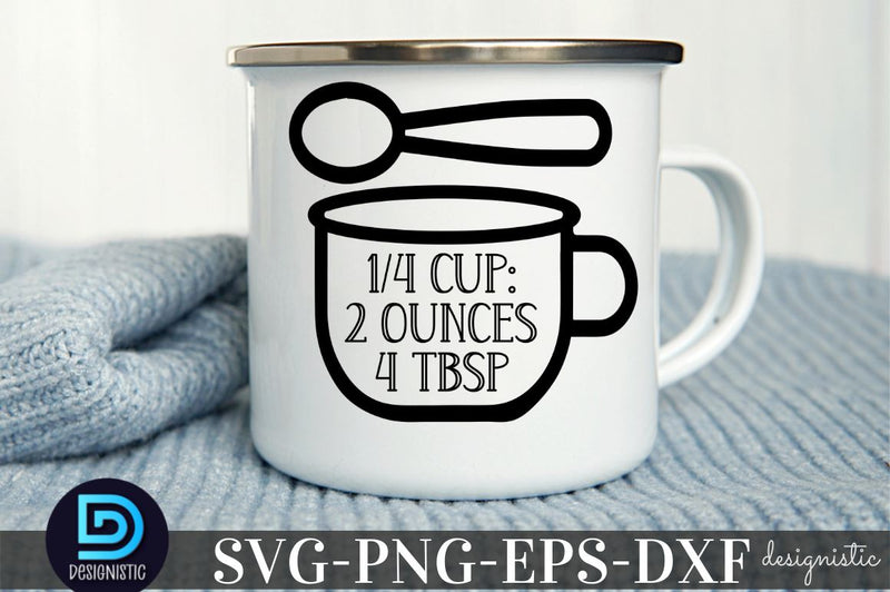 1/4 cup: 2 ounces 4 tbsp, Kitchen Monogram SVG SVG DESIGNISTIC 