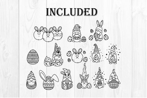 14 Easter Gnomes svg, dxf, eps, png SVG dadan_pm 
