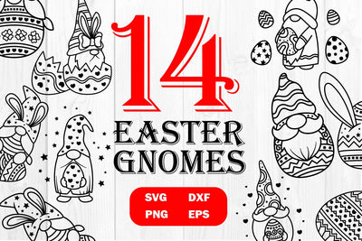 14 Easter Gnomes svg, dxf, eps, png SVG dadan_pm 