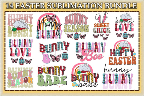 14 Easter Sublimation Bundle Sublimation Creativeart88 