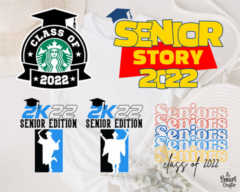 14 Senior 2022 Svg Bundle, Class of 2022 Svg, Seniors 2022 svg, Graduation 2022 svg, Graduation Shirt, Graduation Cap, Senior Graduation svg SVG Fauz 