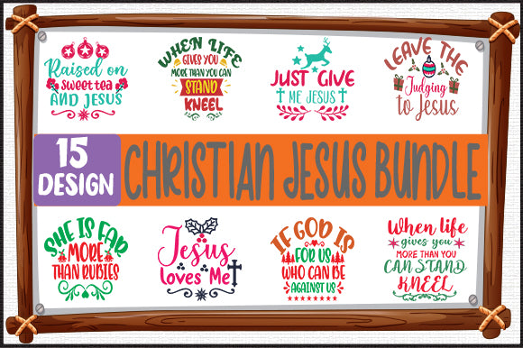 15 Christian Jesus Bundle SVG thesvgfactory 