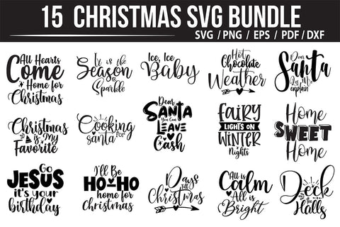 15 Christmas SVG Bundle, Winter SVG SVG orpitasn 