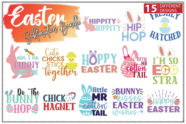 15 Easter Sublimation Bundle Sublimation Creativeart88 