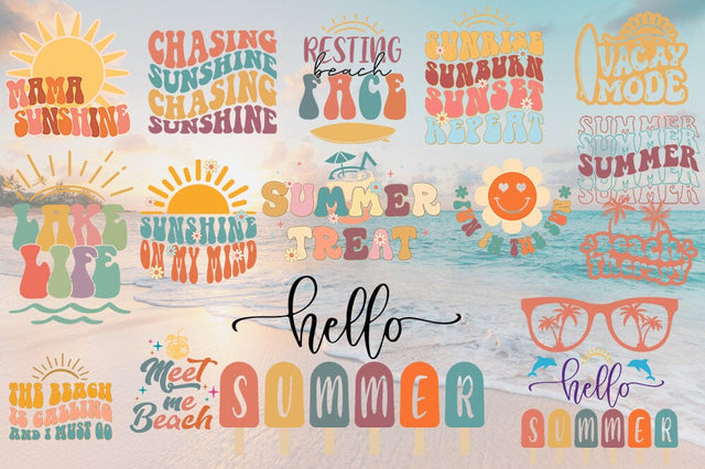 15 Retro Summer PNG Bundle, Beach Sublimation, Groovy Summer Png, Retro Beach Png, Vacation Png, Hello Summer Png,Summer Vibes,Boho Sublimation Sublimation Rabbitmakies 