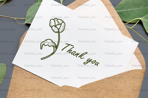 15 Tulip handrawn svg dxf eps png SVG dadan_pm 