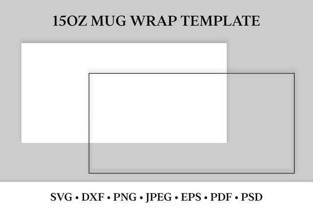 15oz Mug Wrap Template. SVG, Sublimation PNG. 15 oz Mug SVG LaBelezoka 