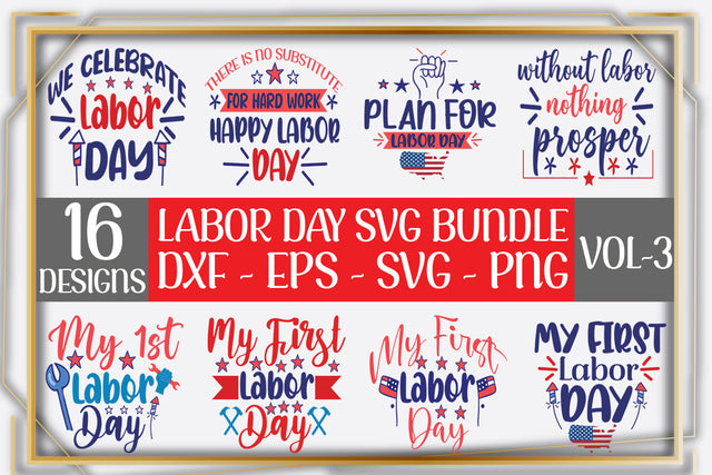 16 Labor day SVG Design Bundle Vol-3 SVG thesvgfactory 