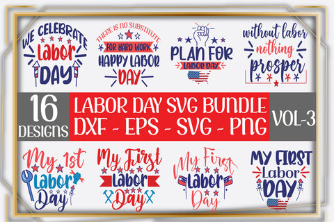 16 Labor day SVG Design Bundle Vol-3 SVG thesvgfactory 