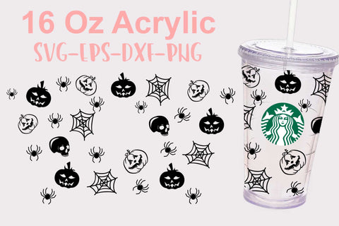 16 Oz Acrylic Starbucks Cup Svg Bundle, Starbucks Svg, Cut files,Batty Starbucks cold cup, Halloween Starbucks Cup svg, Halloween day svg, Hocus pocus Starbucks svg, Pumpkin Starbucks svg SVG Isabella Machell 