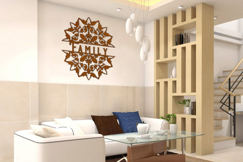 16-point Ornamental Mandala Monogram cut files SVG Angel on Empire 