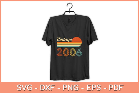 16 Year Old Birthday Vintage 2006 16th Birthday Svg File SVG Helal 