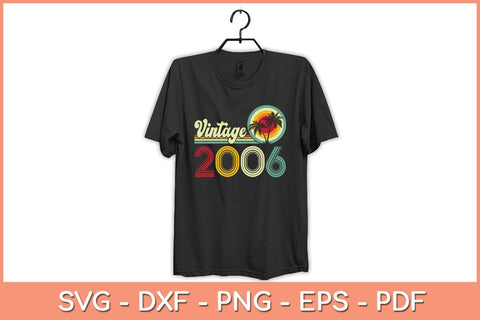 16 Year Old Gift Boys Girls Vintage 2006 16th Birthday Retro Svg File SVG Helal 