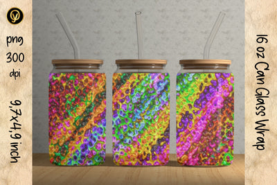 16oz Glass Can Sublimation Wrap Design.Abstract Can Glass Sublimation Design Sublimation oyonnidesign 