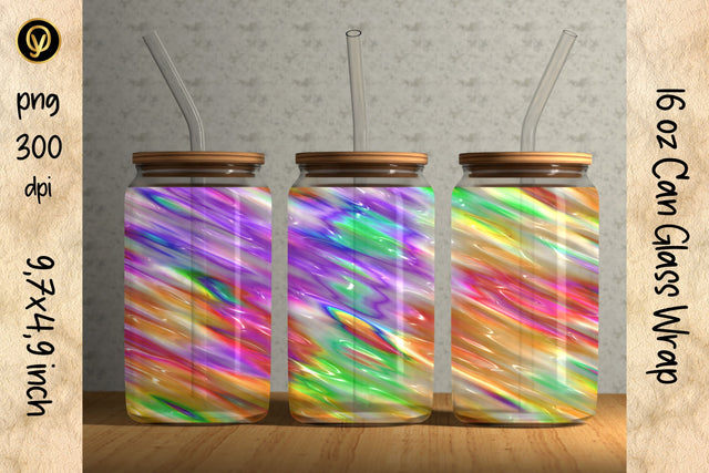 16oz Glass Can Sublimation Wrap Design.Abstract Can Glass Sublimation Design Sublimation oyonnidesign 