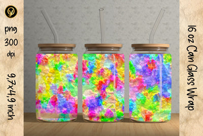 16oz Glass Can Sublimation Wrap Design.Abstract Can Glass Sublimation oyonnidesign 