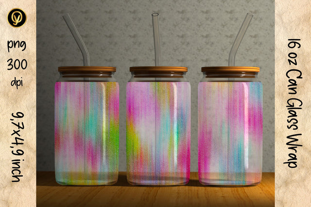 16oz Glass Can Sublimation Wrap Design.Abstract Can Glass Sublimation oyonnidesign 