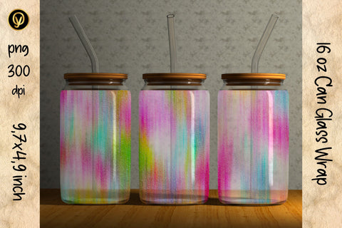 16oz Glass Can Sublimation Wrap Design.Abstract Can Glass Sublimation oyonnidesign 