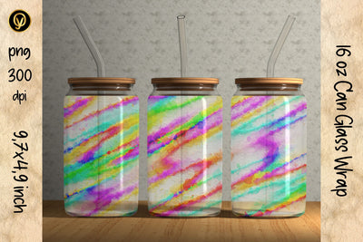 16oz Glass Can Sublimation Wrap Design.Abstract Can Glass Sublimation oyonnidesign 