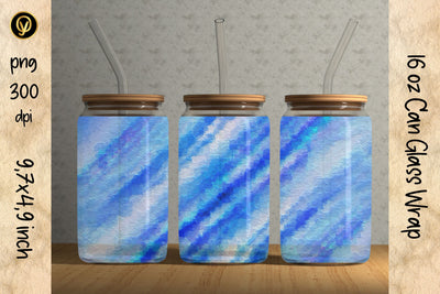 16oz Glass Can Sublimation Wrap Design.Abstract Can Glass Sublimation oyonnidesign 