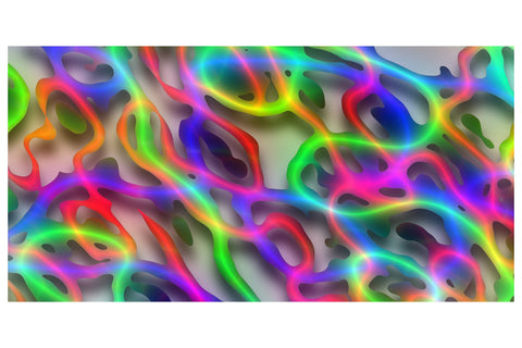 16oz Libbey Glass Can 3D Neon Lines Sublimation Sublimation oyonnidesign 