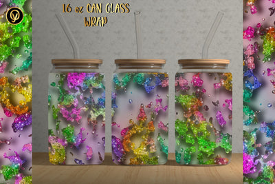 16oz Libbey Glass Can 3D Texture Sublimation Sublimation oyonnidesign 