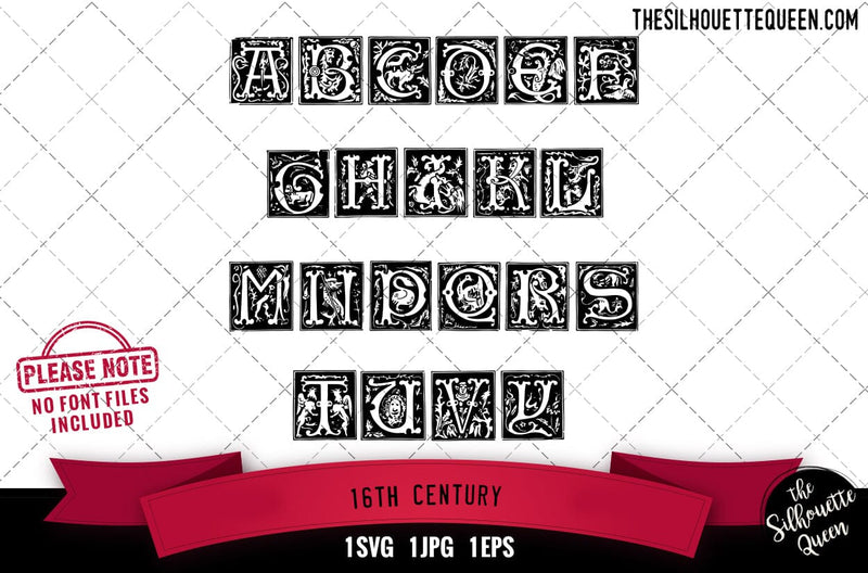 16th Century alphabets - ABC letters - So Fontsy
