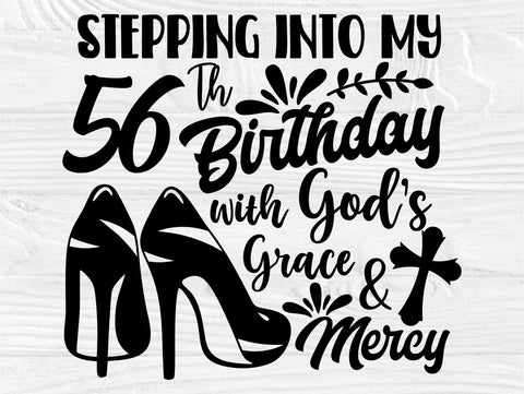 16th to 75th Birthday Girl SVG, High Heel Svg SVG TonisArtStudio 