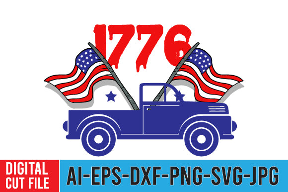 1776 SVG Cut File , 4th of july SVG Bundle SVG BlackCatsMedia 