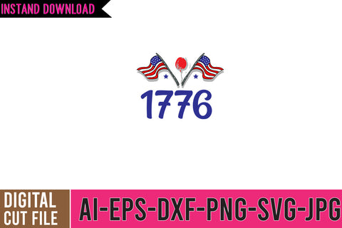 1776 SVG Design ,4th Of July SVG Quotes SVG BlackCatsMedia 